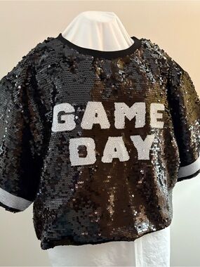 Pink Lily Women’s Sequined Game Day Top